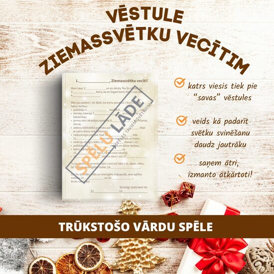 SPĒLE "VĒSTULE ZIEMASSVĒTKU VECĪTIM"